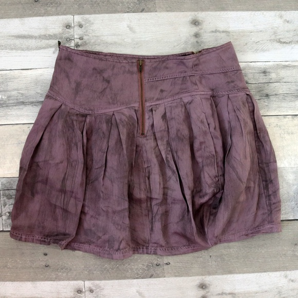 XS LaRok Purple Zippered Mini Skirt - Picture 5 of 5